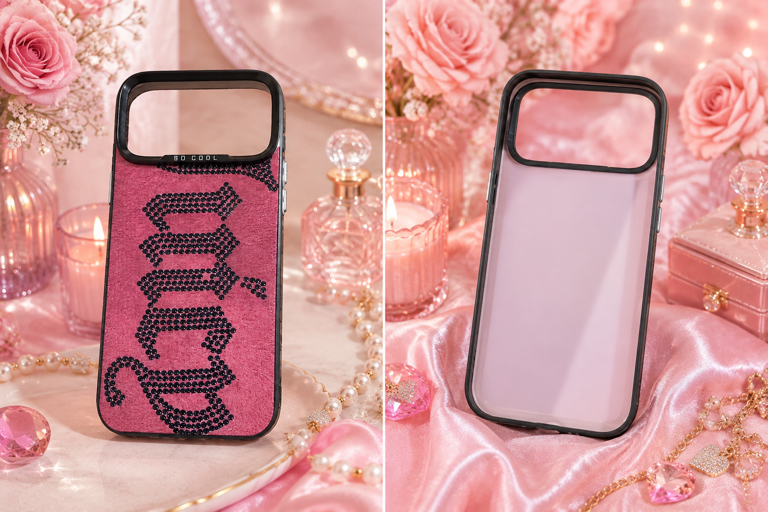 Black & Purple Juicy Print Phone Case for iPhone 17 Pro Max