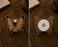 Brown Butterfly Phone Grip & Stand – Cute Acrylic Phone Holder