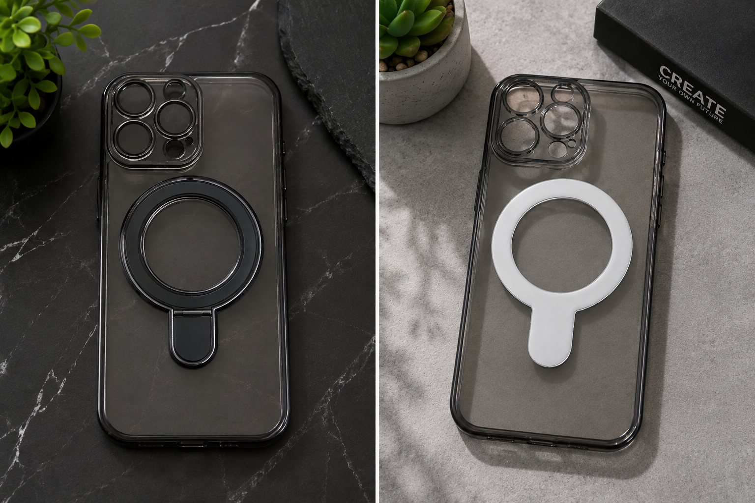 Black MagSafe Phone Case for iPhone 16 Pro Max