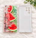 Watermelon & Ice Print Phone Case – Fresh Summer Design for Samsung Galaxy S22 Ultra 5G